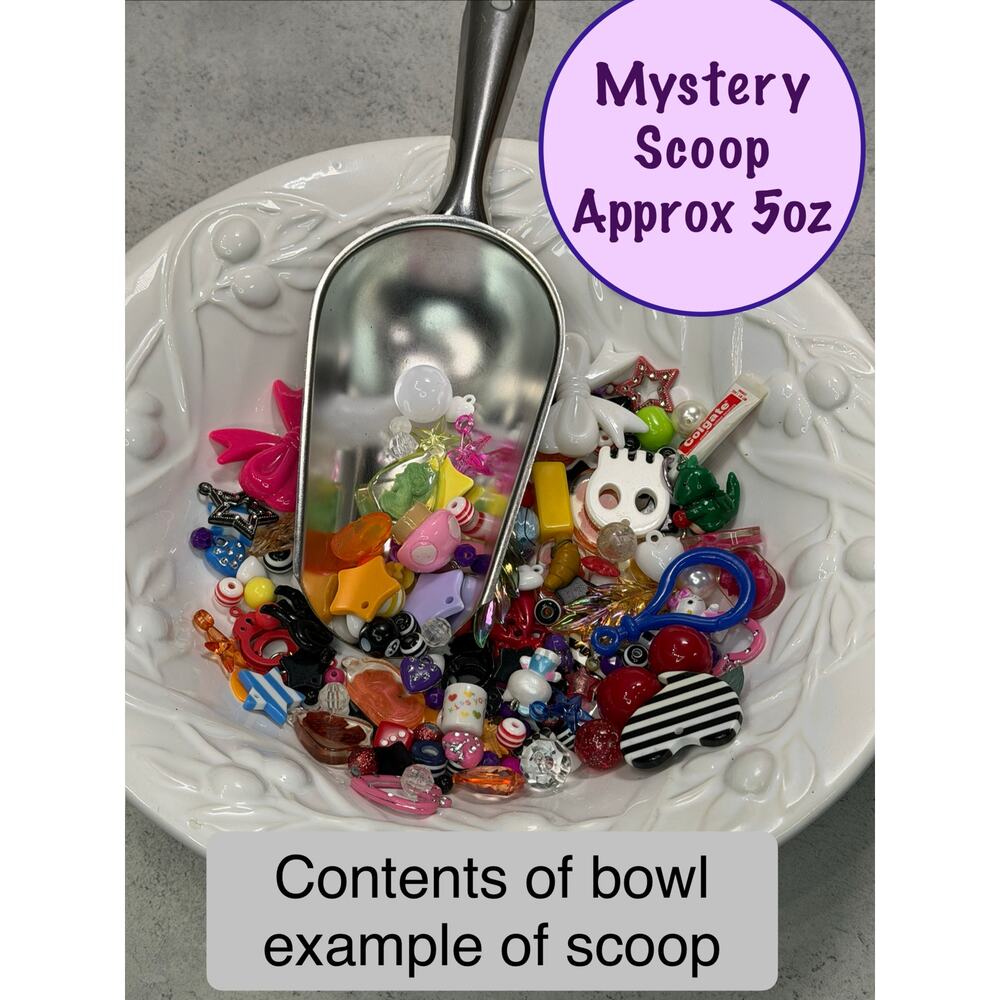 Mystery Kawaii Charm & Bead Scoop Y2K Emo Weird Eclectic Jewelry Supplies